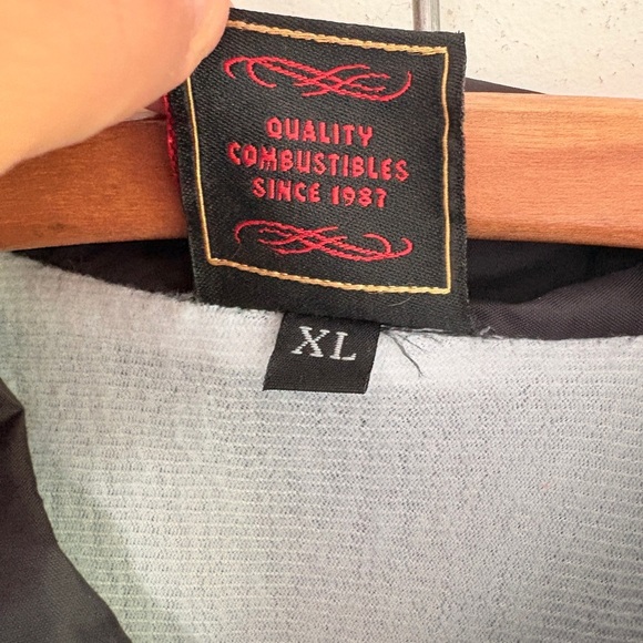 RARE Spitfire X Deathwish skateboards Collab windbreaker button XL men - Picture 5 of 10